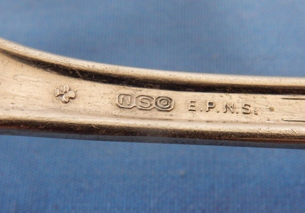 National Silver Silverplate Doric 8" Cold Meat Serving Fork