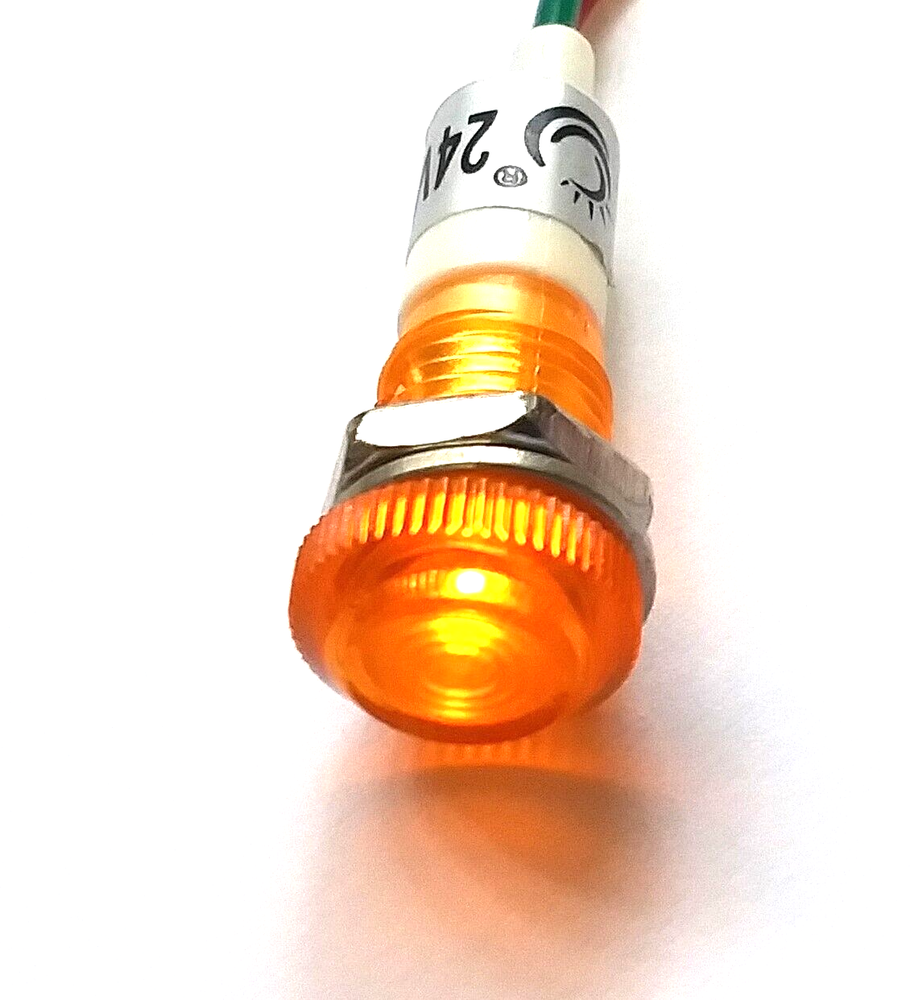 3 BBT 24 volt AC/DC Waterproof Amber LED Low-Profile Indicator Lights