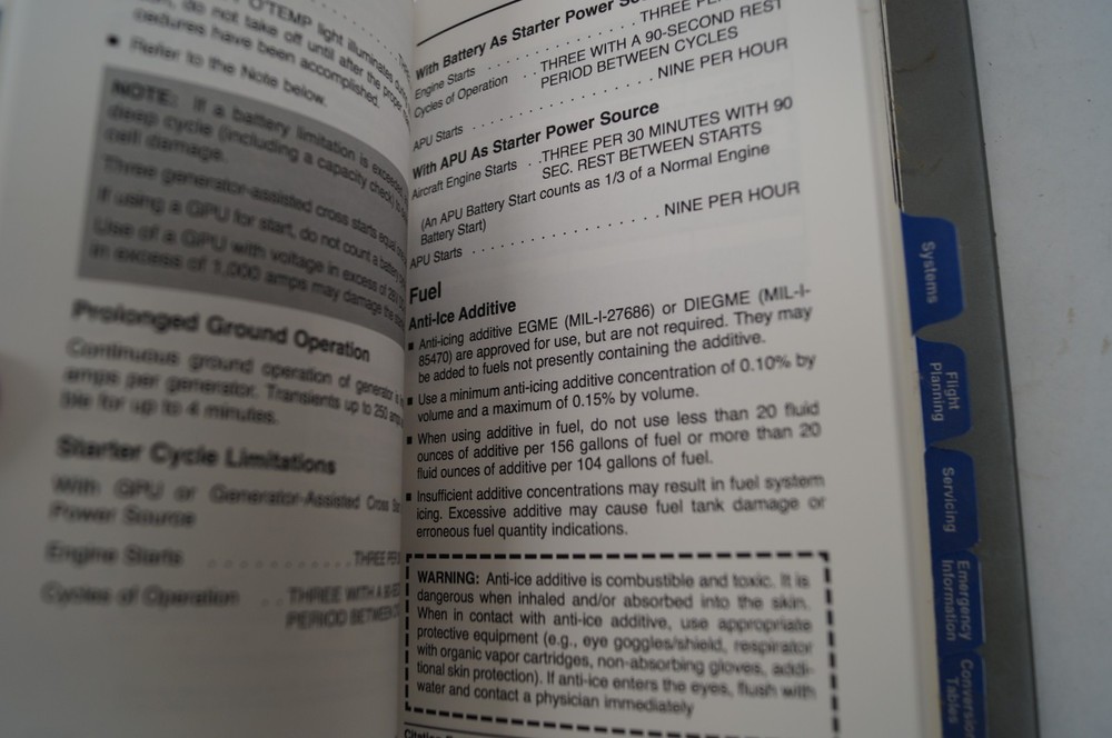 Citation Excel Cockpit Reference Handbook CAE SimuFlite Aug 2003 Binder F112A