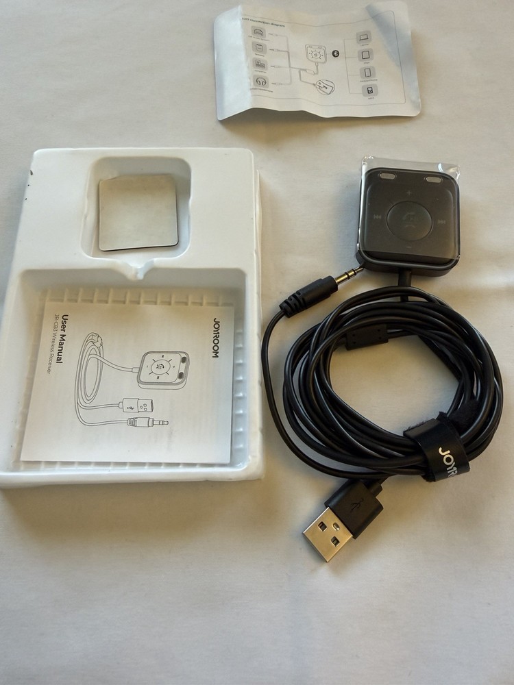 JOYROOM JR-CB3 Bluetooth Transmitter USB/AUX Dual-mic ENC, LED Ring, HD Calling