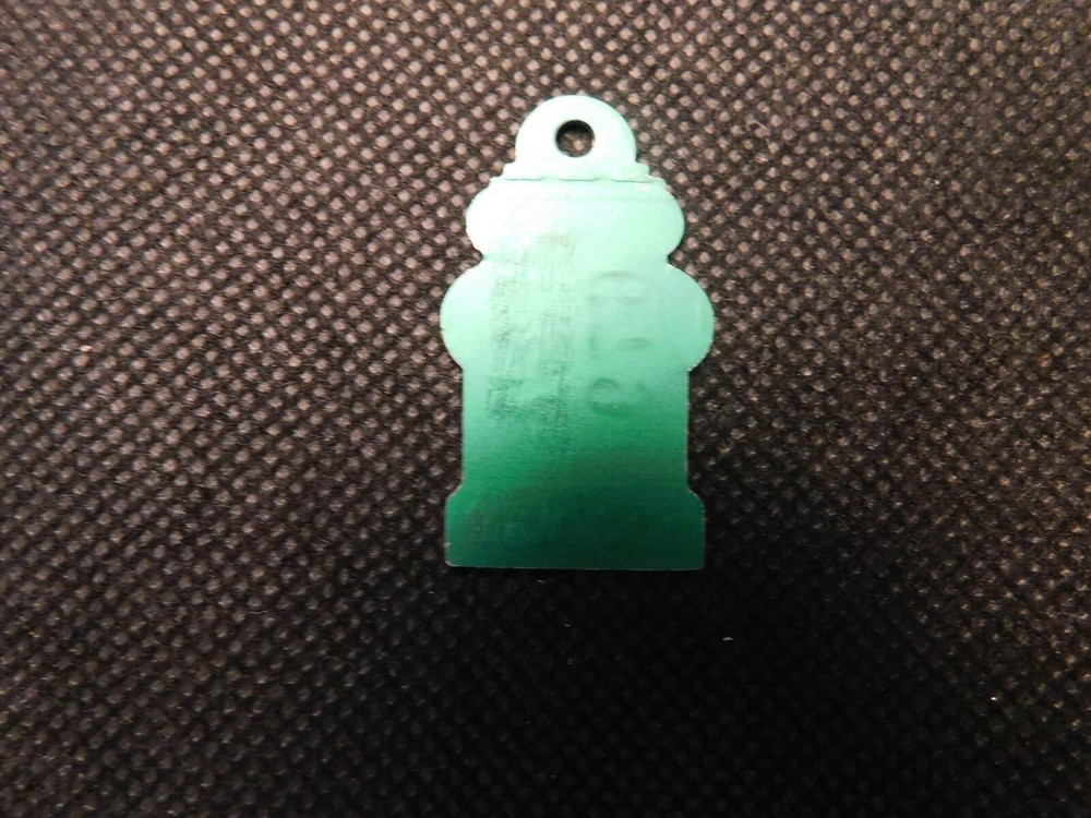 1976 BELTON MO GREEN FIRE HYDRANT DOG TAG! e1049UCX