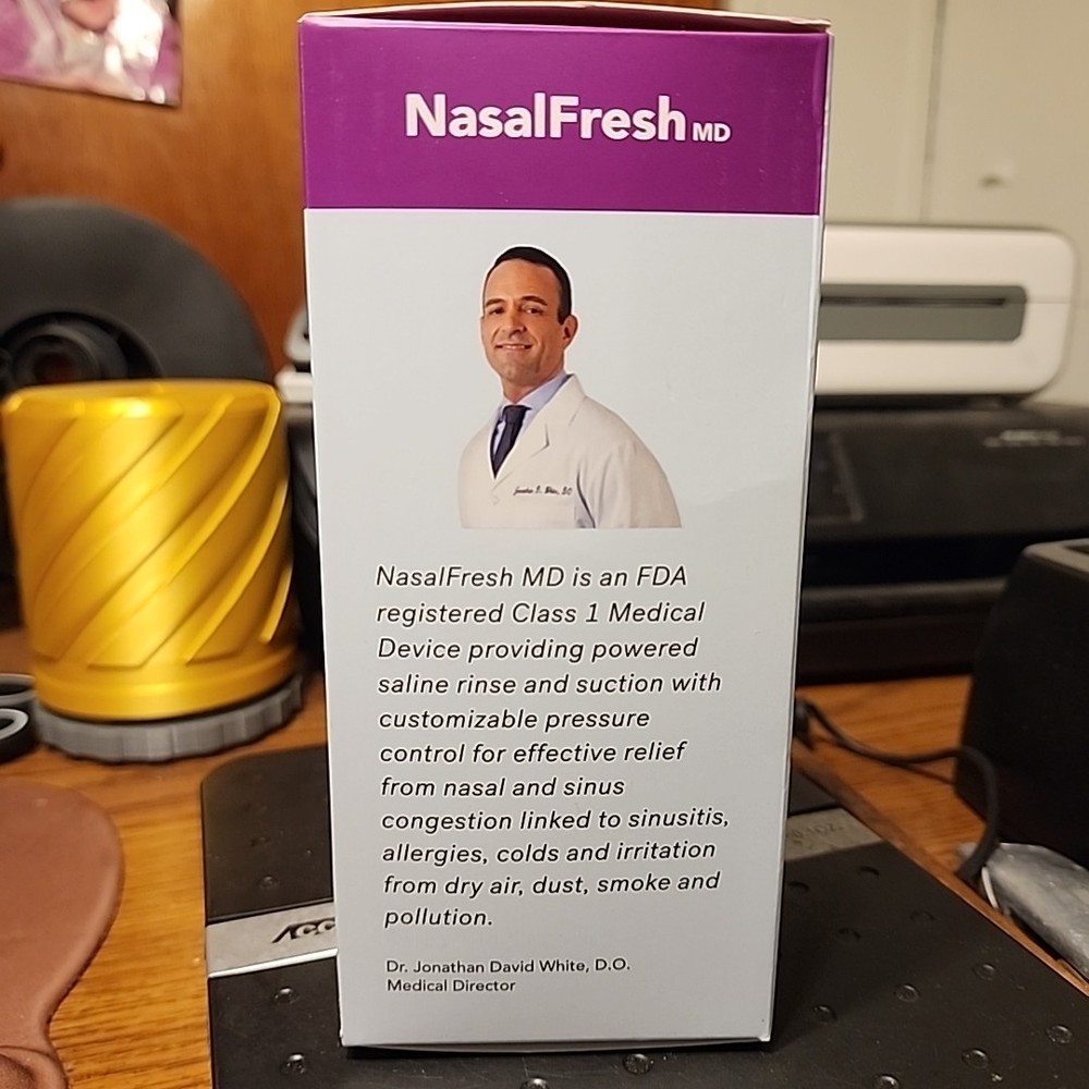NasalFresh MD - Saline Packets Quick Dissolving Single Use Pre-Measured Nasal
