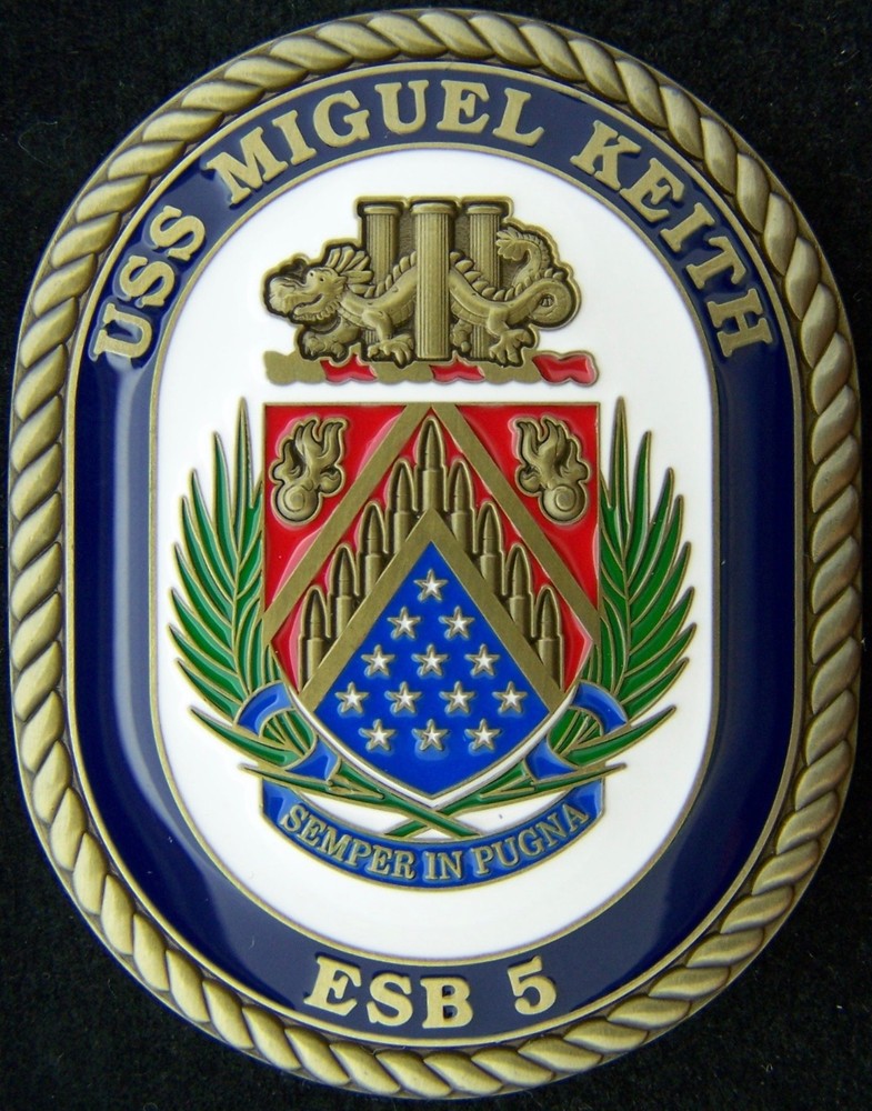 USS Miguel Keith ESB 5 Challenge Coin