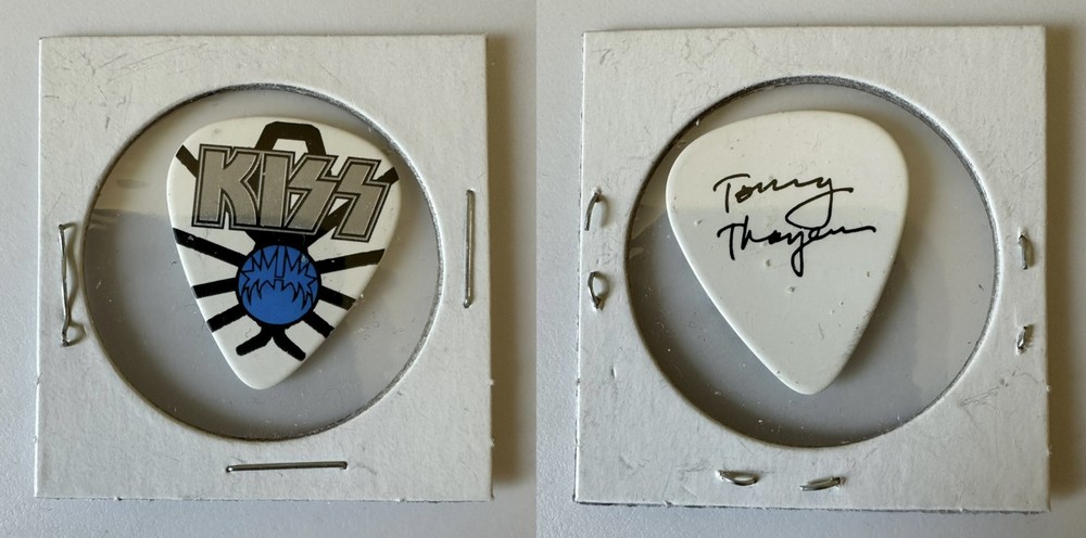KISS Tommy Thayer Tour Guitar Pick Signature RARE Gene Simmons Rock