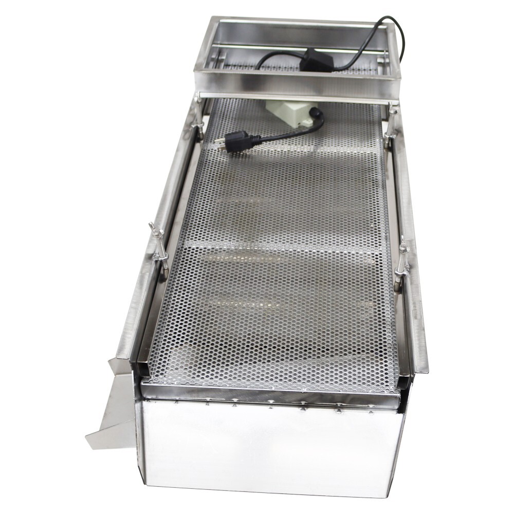 Single Layer Electric Straight Linear Vibrating Sieve Screen 4mm Screen 110V