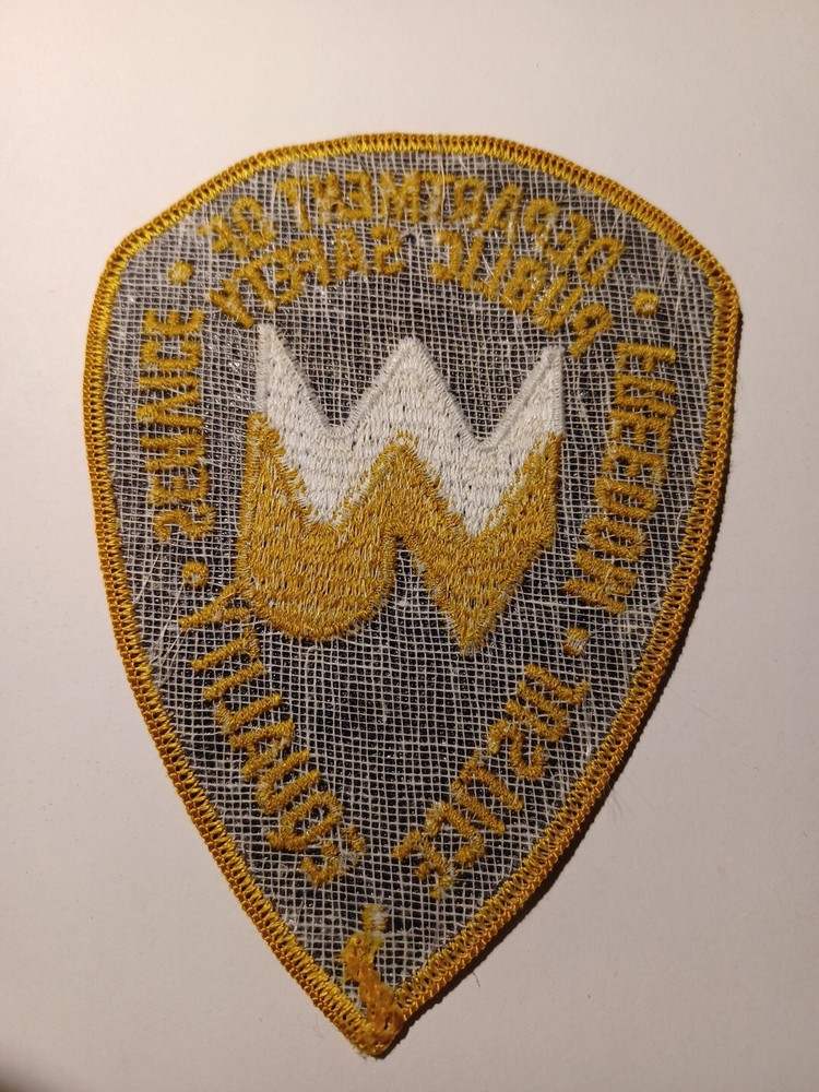 Police Security University Shoulder Patch