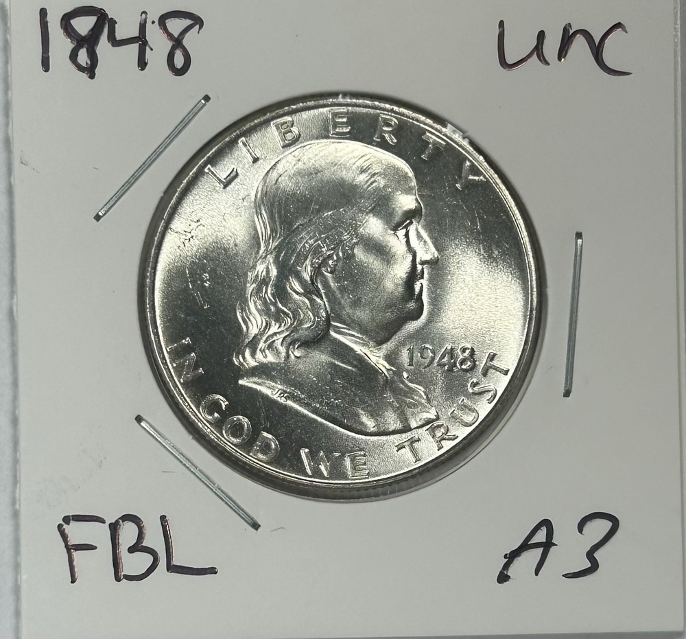 1948 Franklin Half Dollar Coin Uncirculated