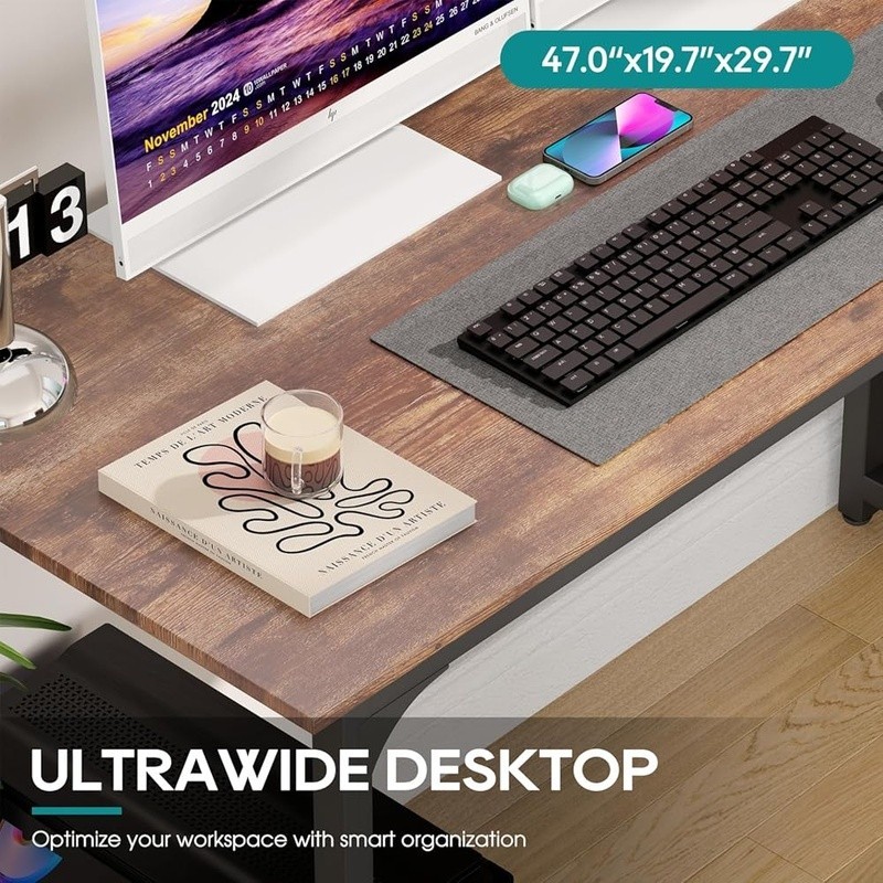 Sturdy Computer Desk Modern Easy Assembly Multipurpose Workstation Home Office