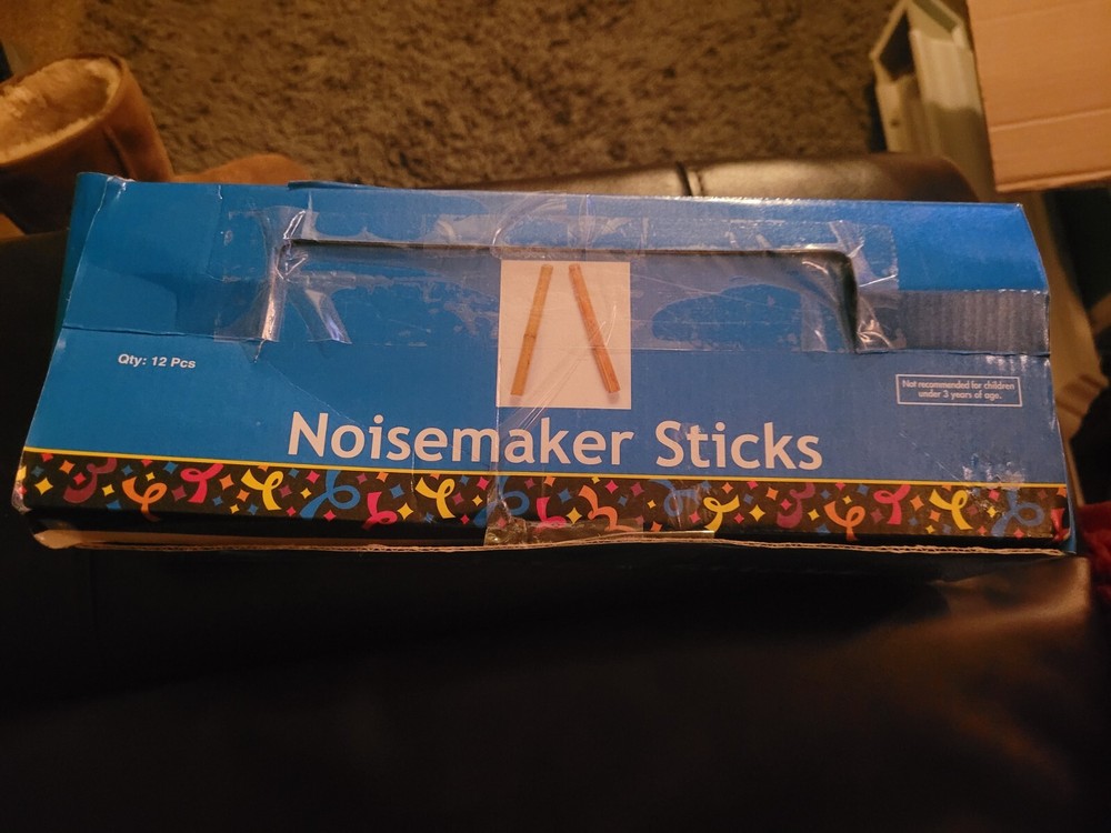12pc. Noicemaker Sticks Bamboo
