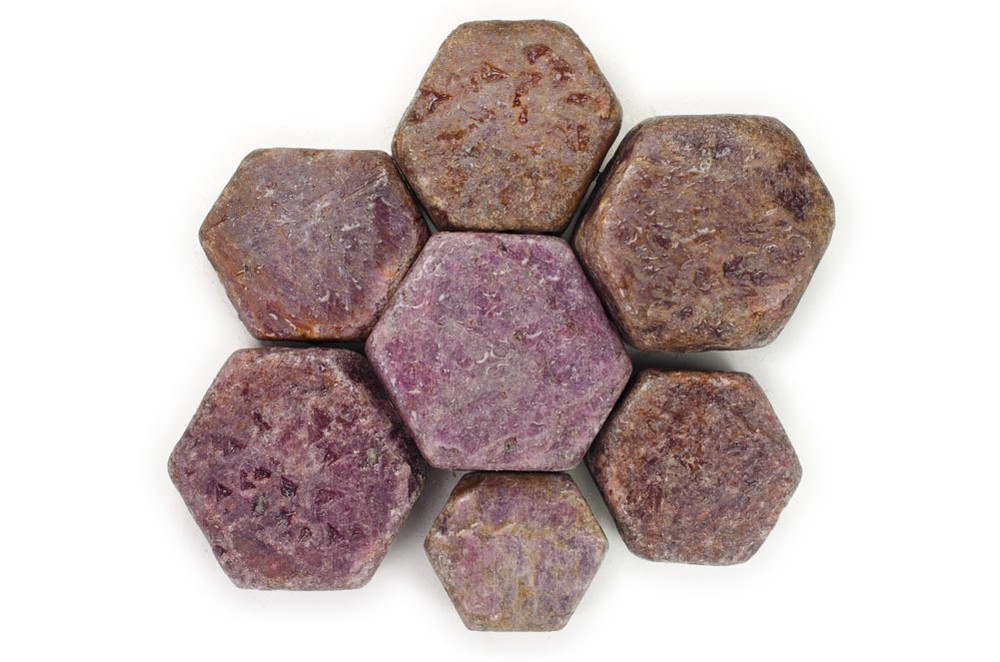 3 lbs Wholesale Natural Red Ruby Rough Hexigonal Stones - Specimen, Cabbing Rock