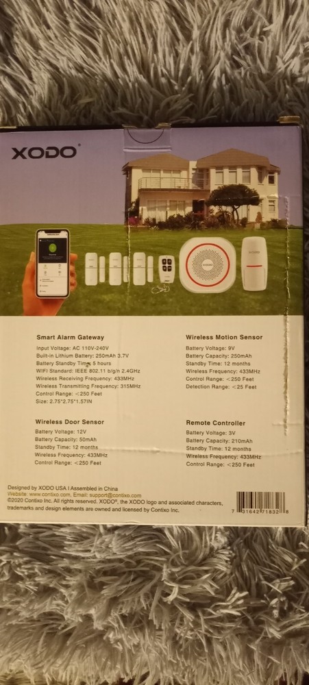 XODO Smart Home PK6 White Smart System Kit Motion Sensor Security Kit