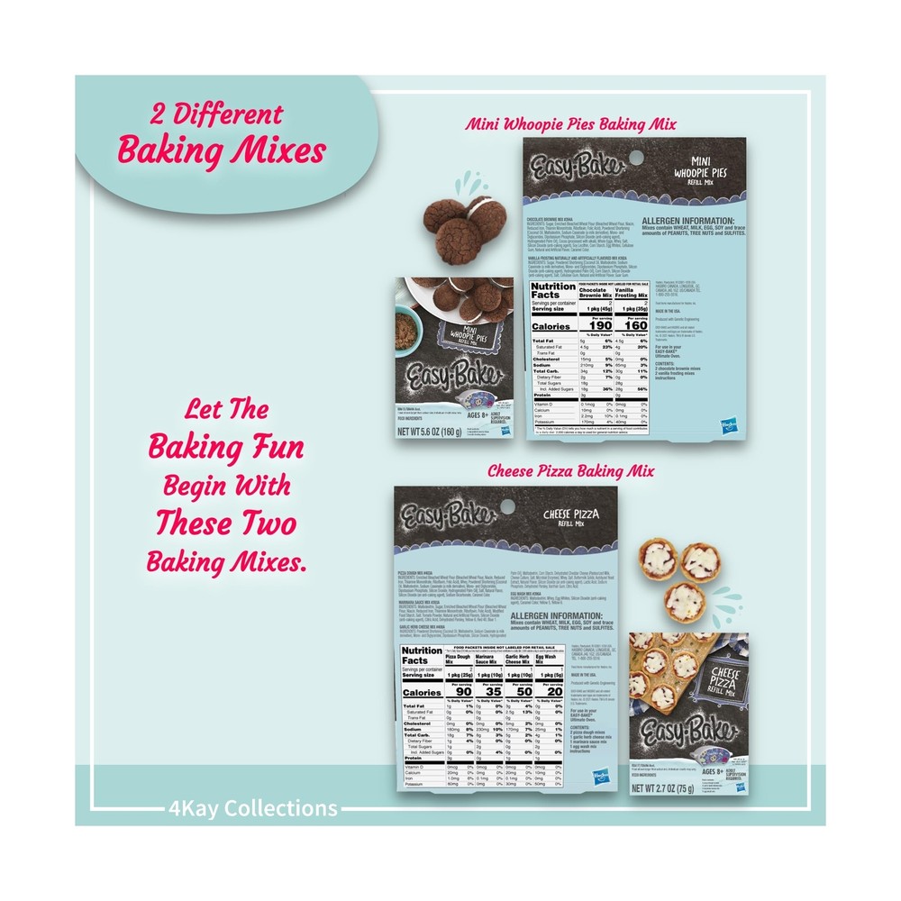 Ultimate Easy Baking Oven Bundle For Kids With 19 Items - Oven, 2 Refill Mixe...