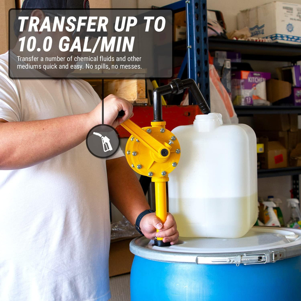 Polypropelene Plastic Rotary 55 Gallon Drum Barrel Pump for Water Based Solution