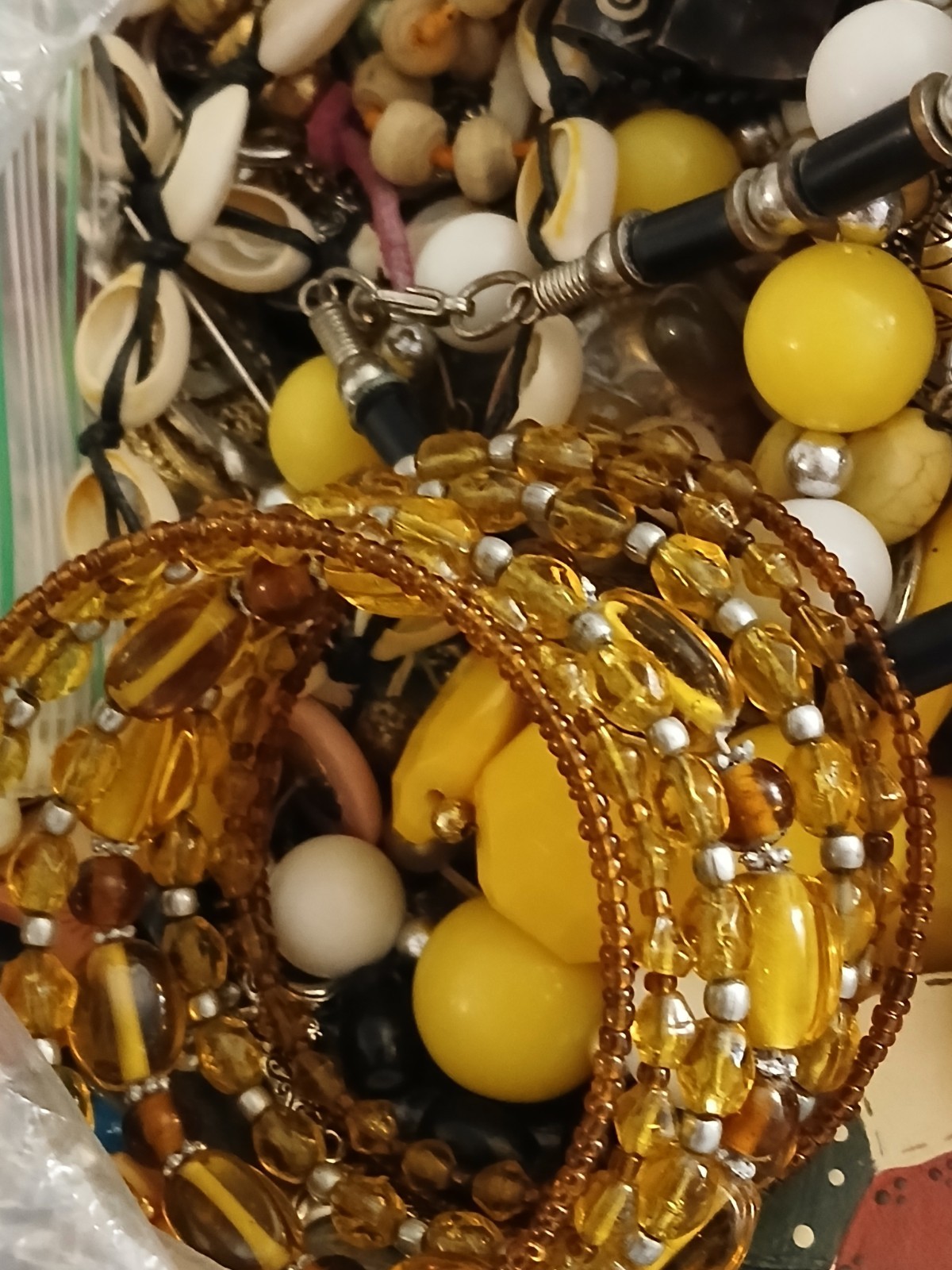 Almost 8 Lbs. Jewelry Grabbag Some Wearable Some Tangled All Great For Crafting