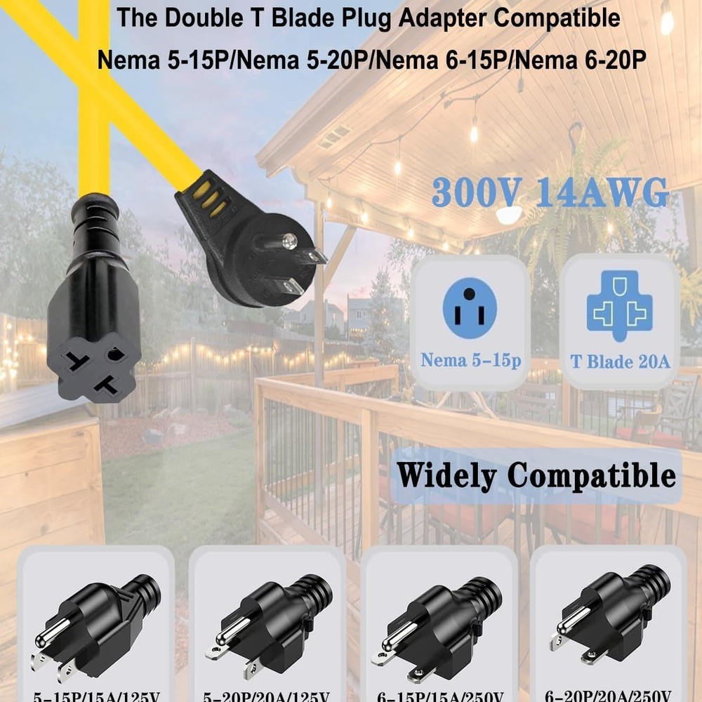 2 Pack Outdoor Wireless Remote Control Outlet Plug, AC110V Waterproof Switch