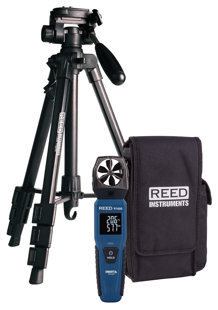 REED Instruments R1600-KIT Data Logging Smart Series Vane Anemometer with