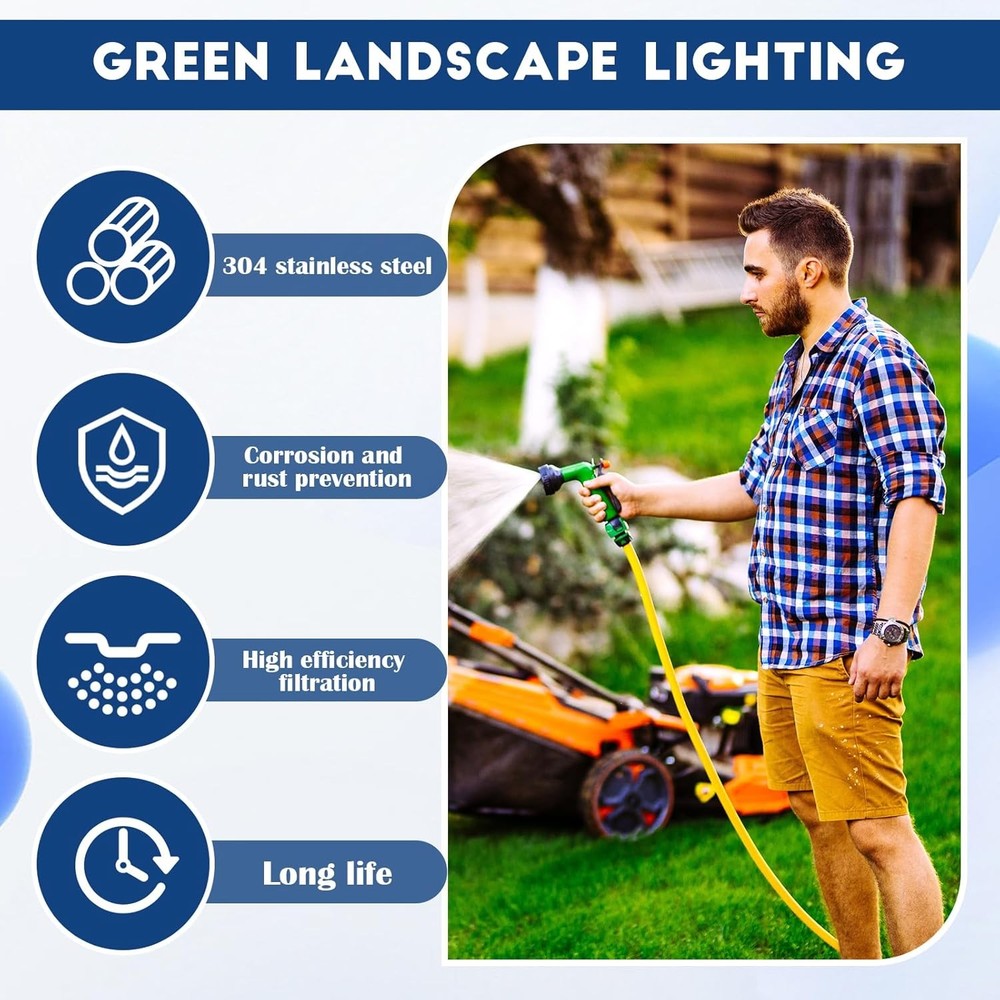 Nuanchu 2 Pcs Hose Inlet Strainer Filter Suction 3/4, Inner Diameter