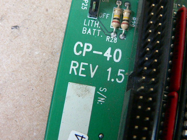 Cansec Systems Ltd Cp-40 Rev 1.5 Plc Controller Card