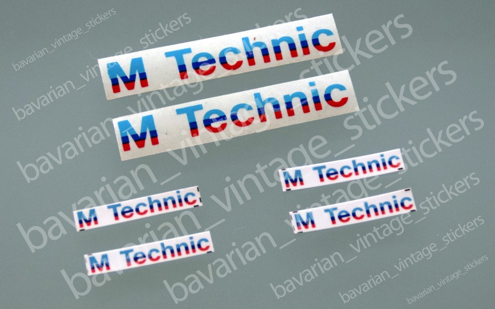 M Technic Body Kit Decal Set Compatible with E30/E24/E28