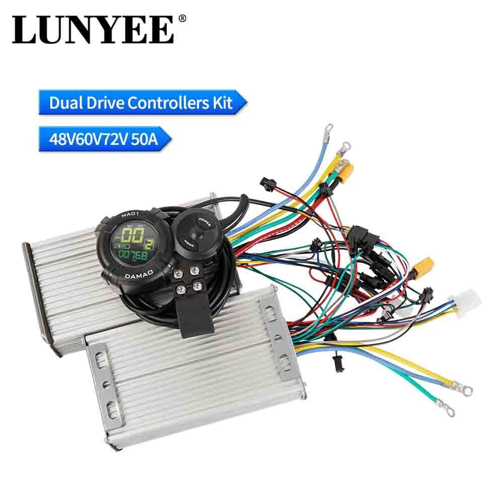48v-72V 50A Dual Drive Controllers With LCD Display Electric Scooter Replacement