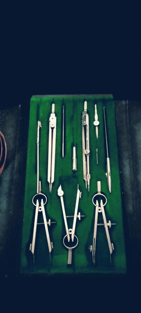 Vintage German Precision Compass Set