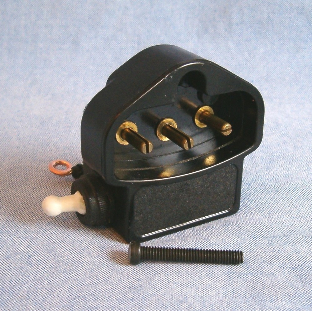 Original Singer 201-2 Sewing Machine Power Terminal Block Plug & Light Switch