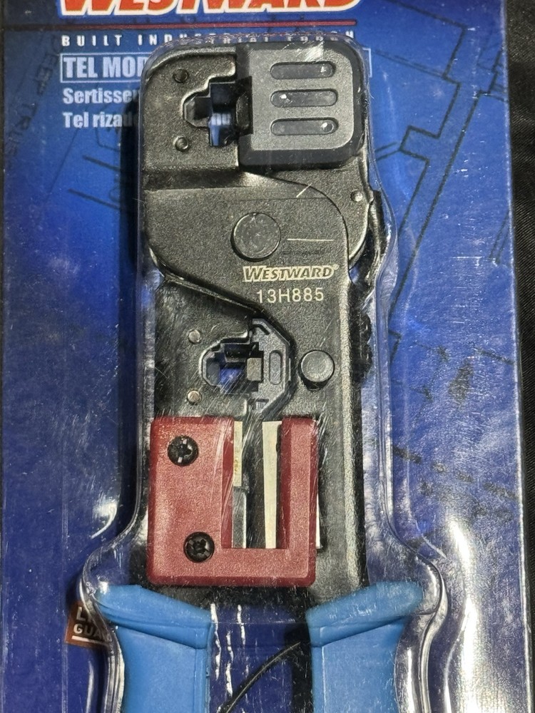 WESTWARD Tel Modular Plug Crimper 13H885