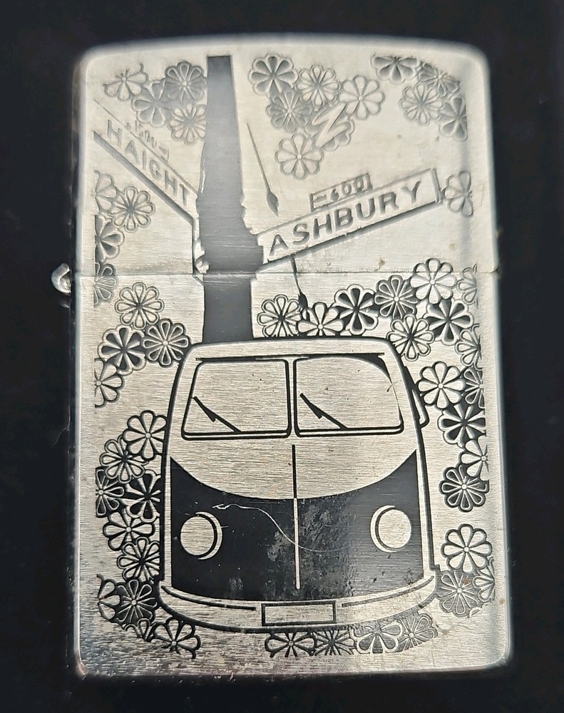 Zippo Lighter - Flower Power Design