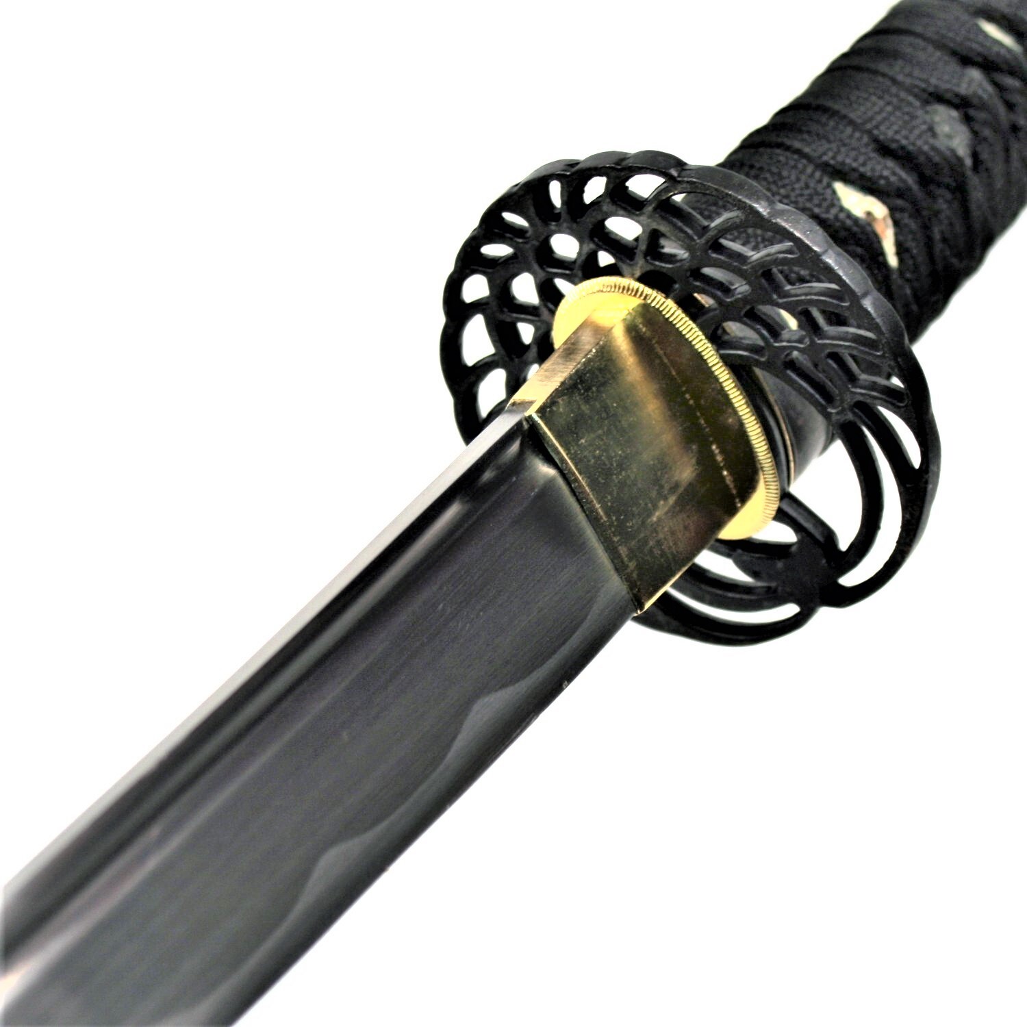 40.5" Katana Full Tang Sharp 1045 Carbon Steel Blade Samurai Sword Crane Tsuba