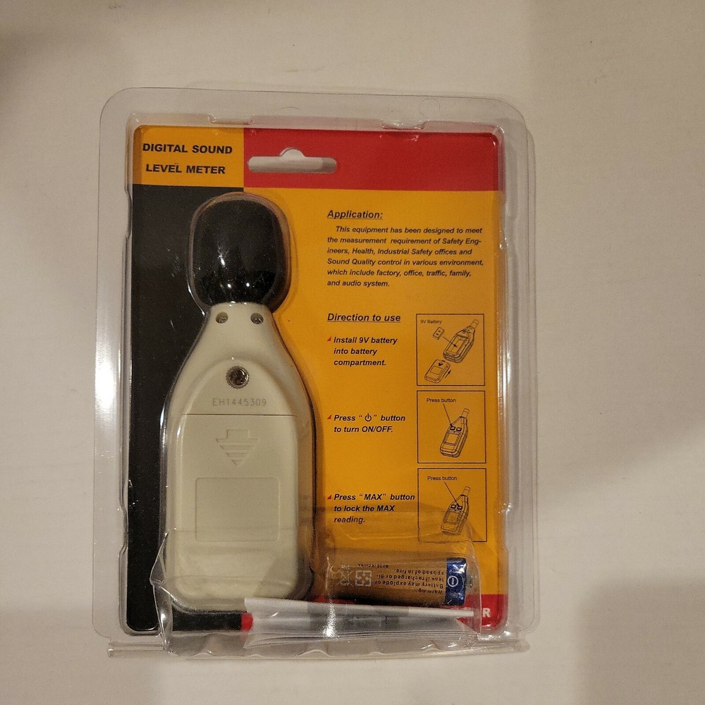 Decibel Meter/Sound Pressure Level Reader (SPL) / 30-130dBA Range