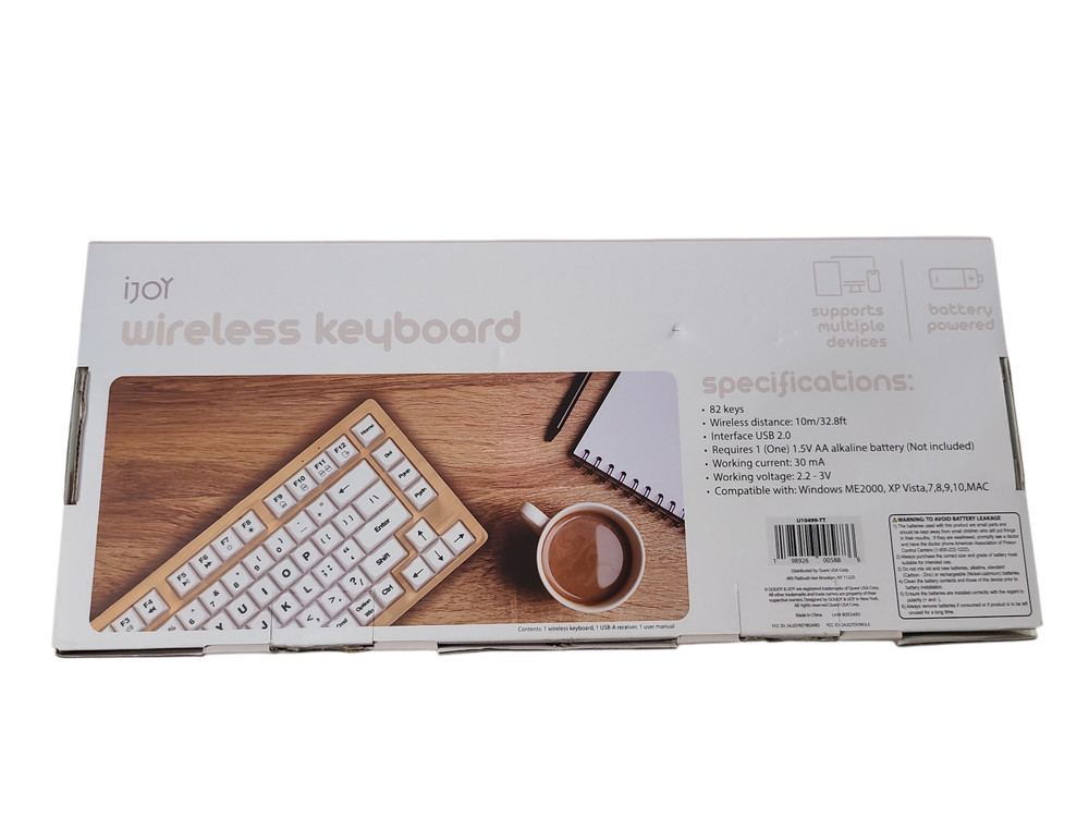 iJoy - Wireless Wooden Keyboard
