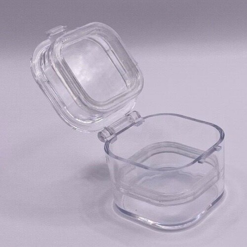 20 Pack, Denture False Teeth Membrane Case Container Hinged Display Box Jewelry