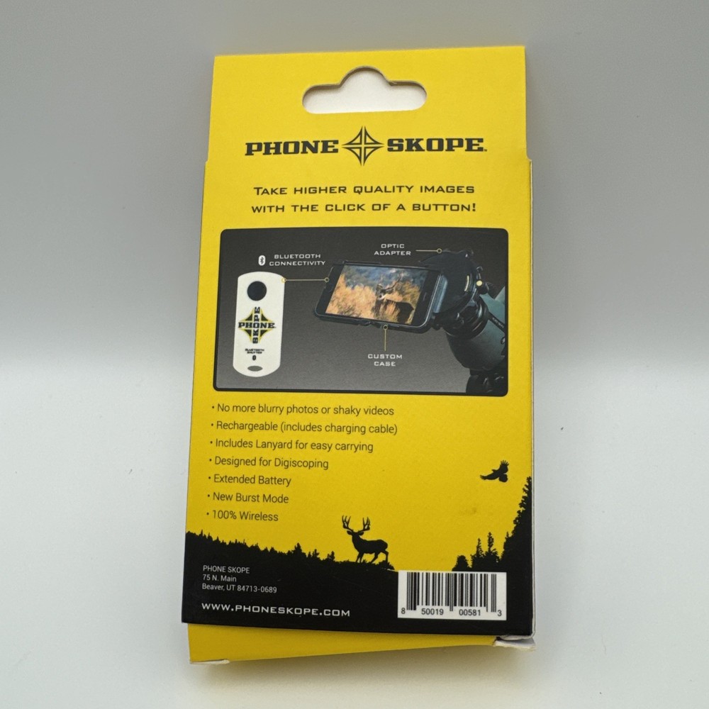 Phone Skope Shutter Remote 2.0 - Used With Box