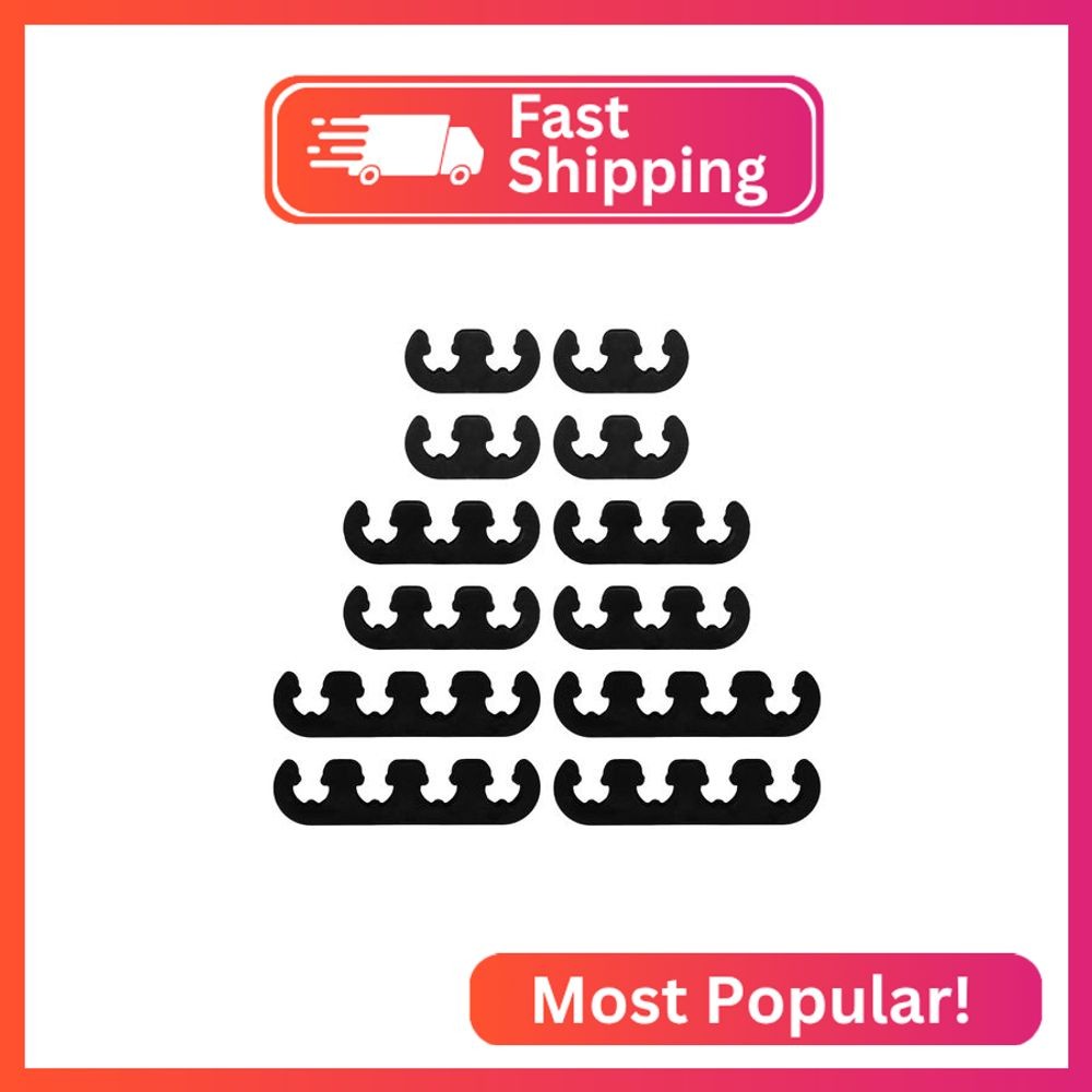 12PCS Spark Plug Wire Separator, Ignition Spark Plug Wire Holders for 7mm 8mm 8.