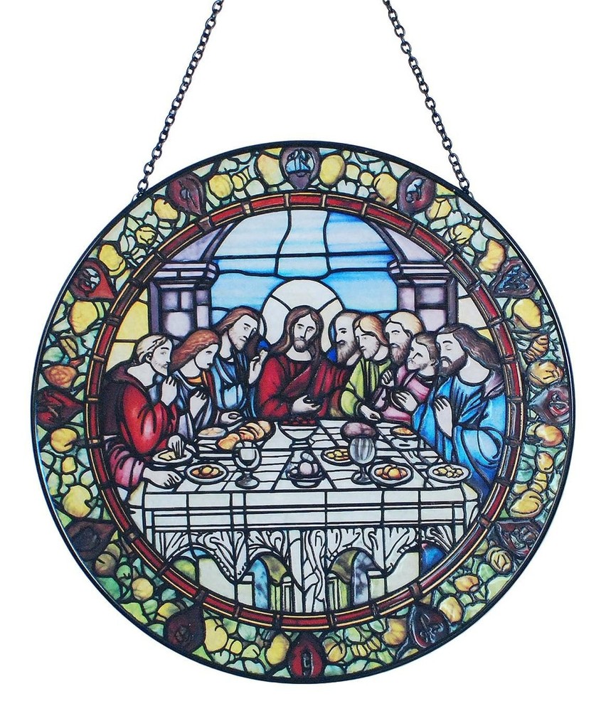 Last Supper Suncatcher Stained Glass - Originally Designed 7.8'' Picture for ...