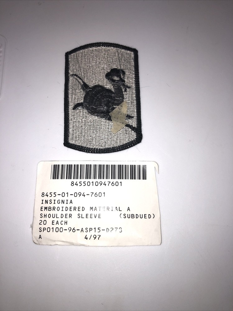 153rd Artillery Brigade Subdued U.S. Army Shoulder Patch Insignia