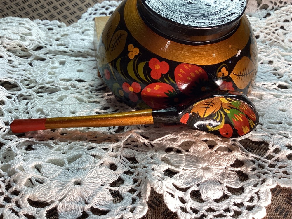 Russian vintage Bowl and Spoon.