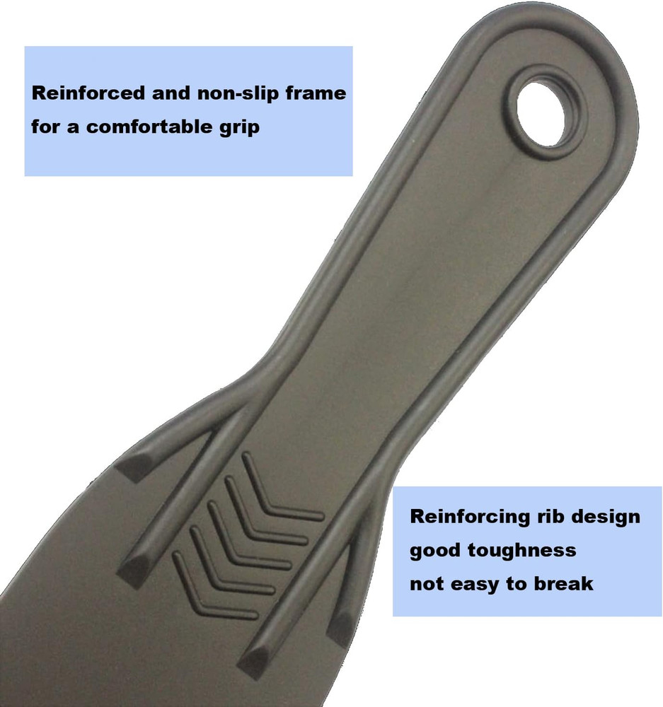 6 Pack Putty Knife, Flexible Plastic Paint Scraper Tool for Spackling,Putty K...