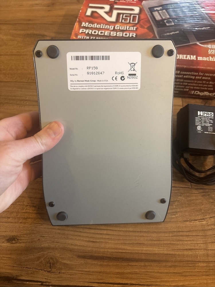 Digitech RP150 Effects Pedal Modeling Guitar Processor w/ Power Adapter