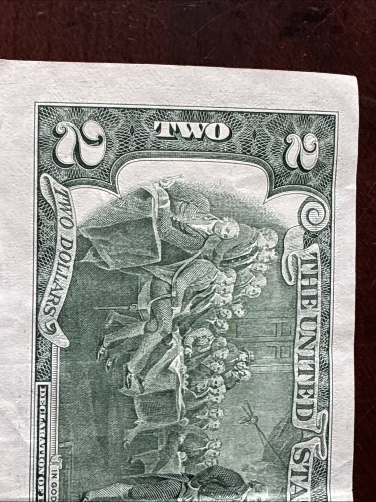 $2 Bill 2017 A, Misaligned Front Error C06419220A