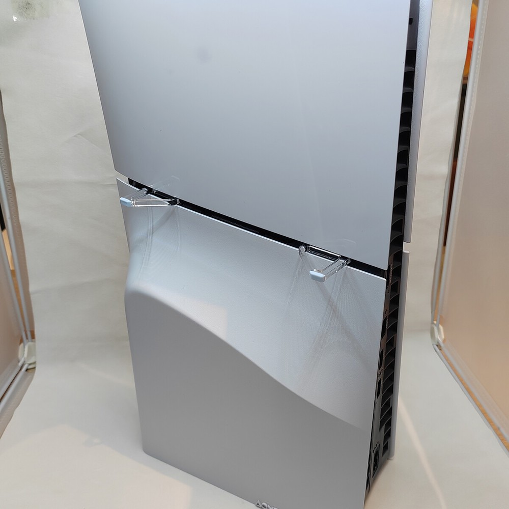 For PS5 Slim Horizontal Bracket Anti-slip Triangular Clear Mount Stand Support