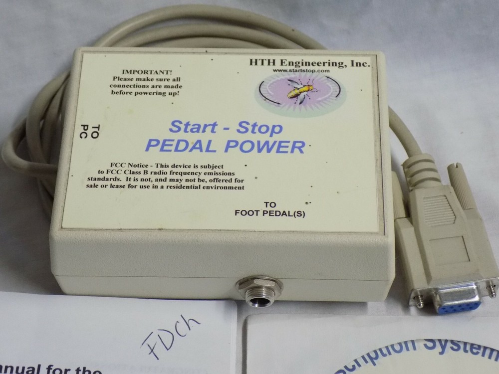 HTH Engineering HDP-2 Dictation Transcriber Foot Pedal Controller for Com Port