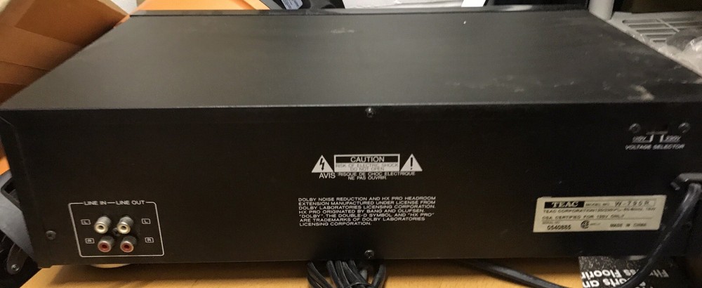 TEAC W-790R Double Cassette Deck, Pre-Owned
