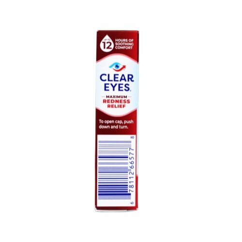 6 Pack Clear Eyes Maximum Strength Redness Relief Eye Drops 0.5oz Each