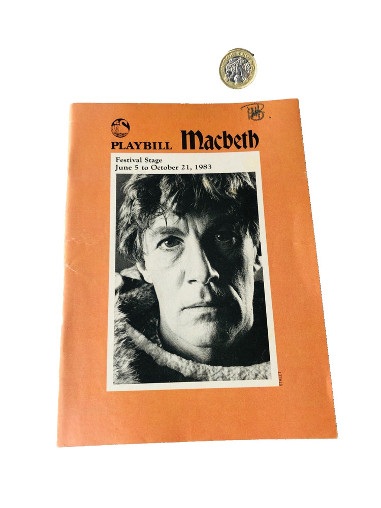 Theatre Programme Macbeth 1983 Vintage ra
