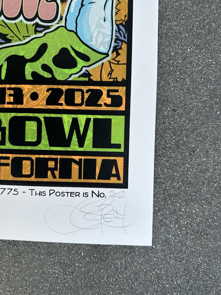 Alabama Shakes Poster 8-14-2025 Hollywood Bowl Chuck Sperry 202/775