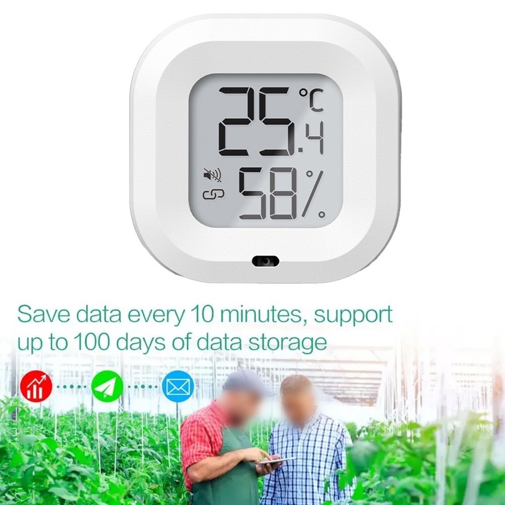 Portable Thermometer and Hygrometer with Alarm Function for Greenhouses