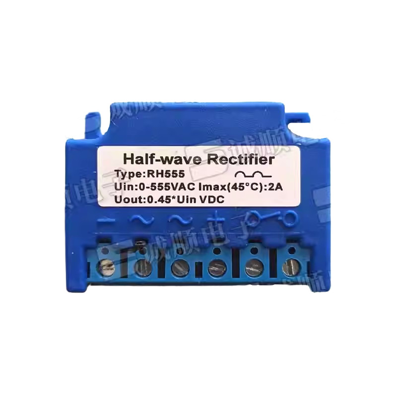 1pcs RH555 UIN 0-555VAC Imax(45℃) 2A Uout 0.45 * Uin VDC Half-wave Rectifier