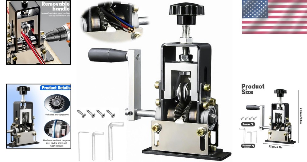 Efficient Automatic Wire Stripper Machine for Cables 1-25mm - Portably Designed