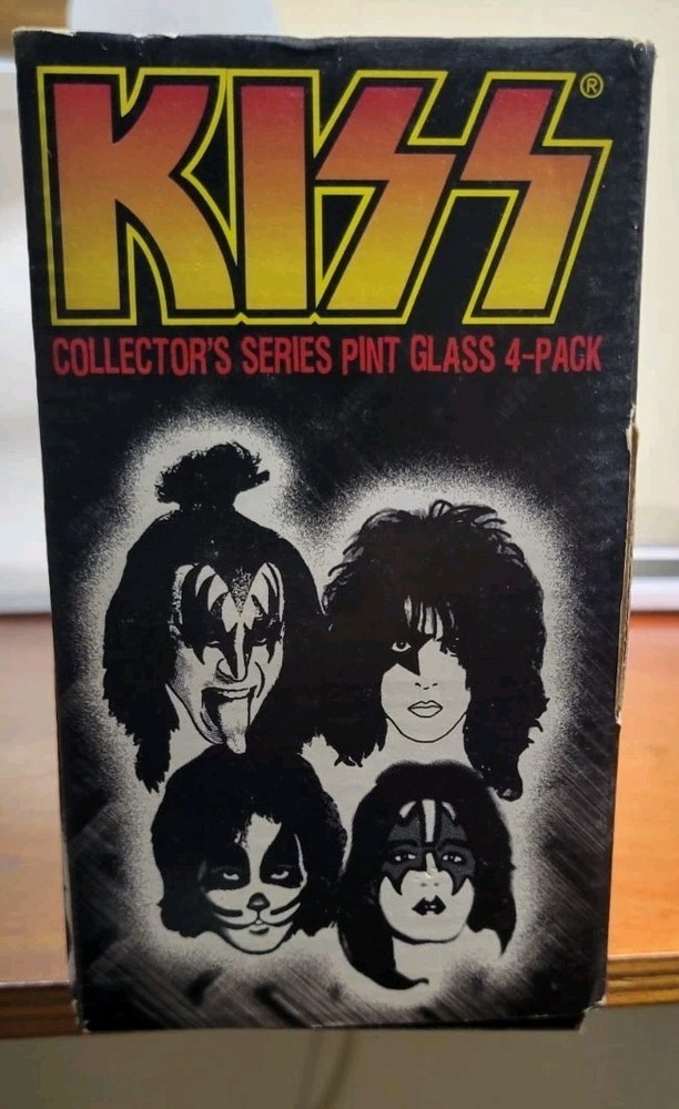 KIZZ Collector's Series Pint Glass 16 oz 4- Pack 2006